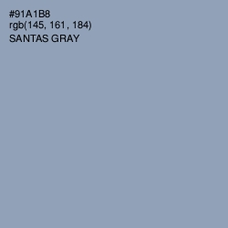 #91A1B8 - Santas Gray Color Image